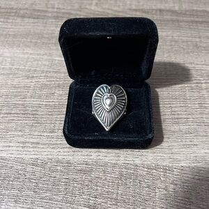 Silver Heart Ring
